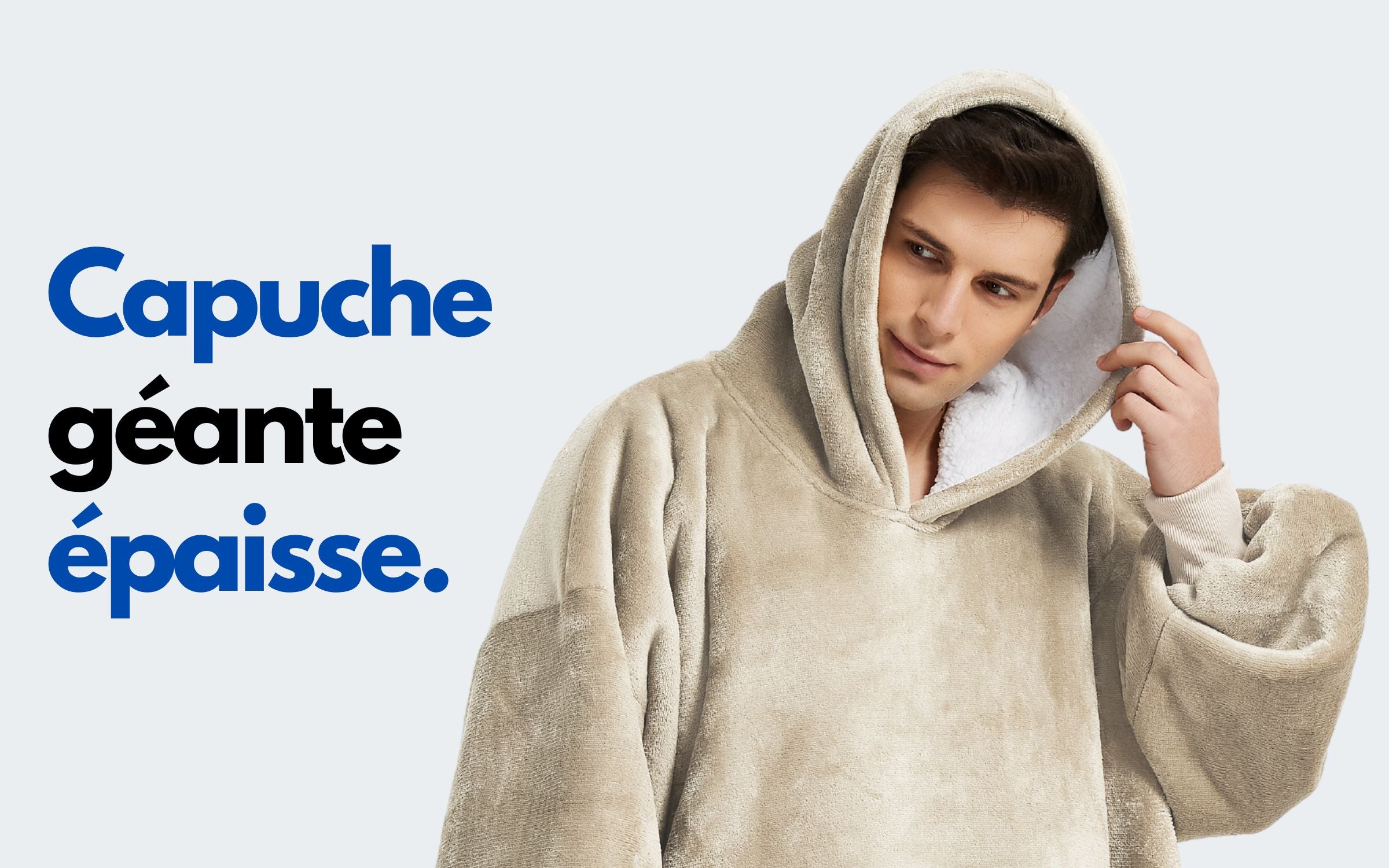 Pull Plaid Beige Sweat Plaid Polaire Homme The Oversized Hoodie