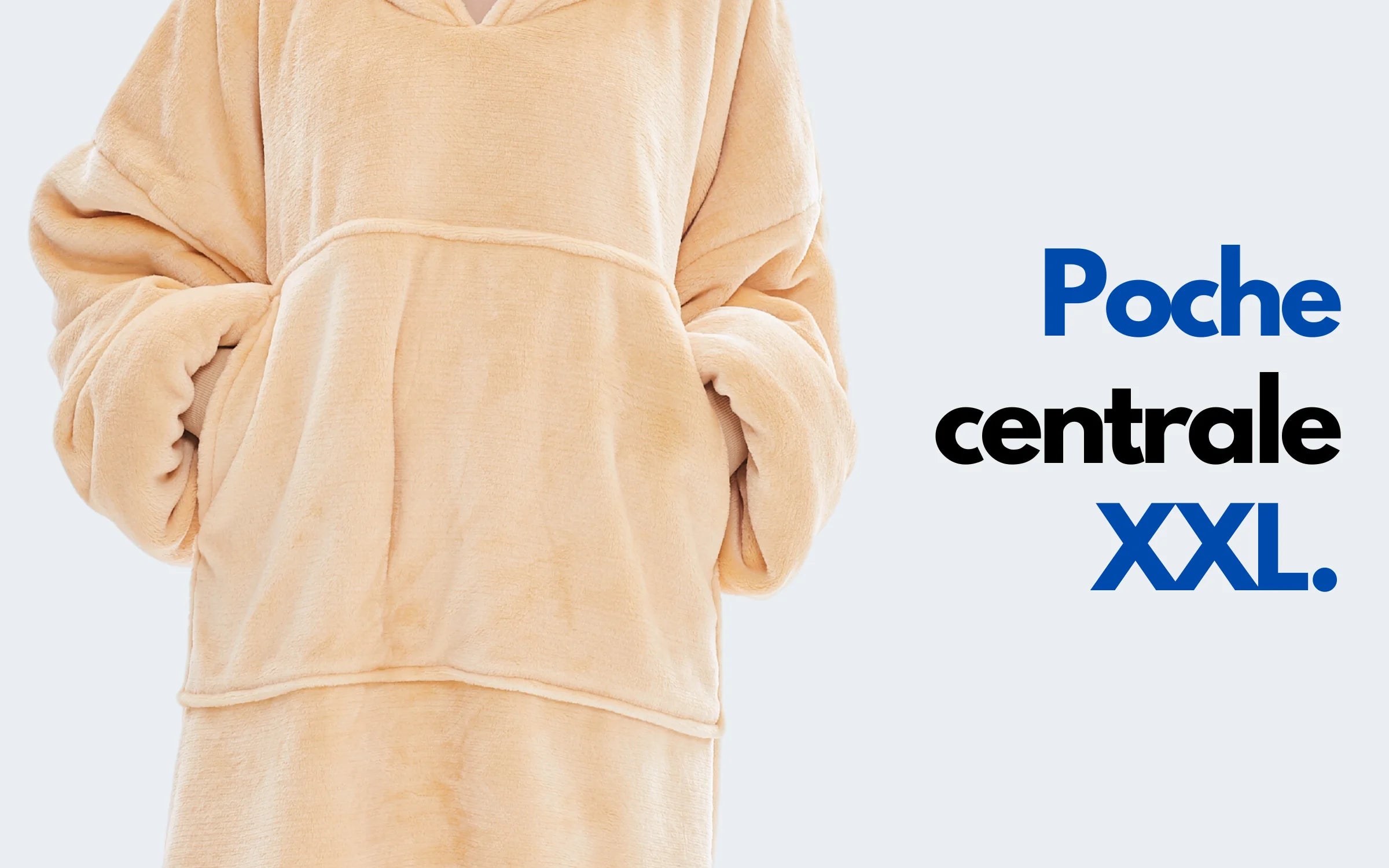 Grande Poche centrale XXL accueillante géante pratique The Oversized Hoodie Femme jaune