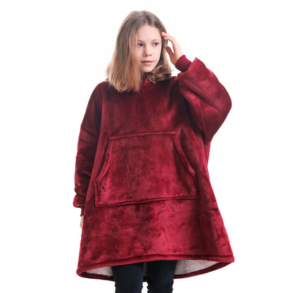 Pull plaid enfant rouge The Oversized Hoodie