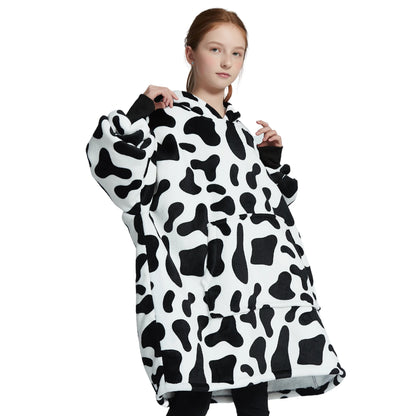 Pull plaid enfant vache The Oversized Hoodie