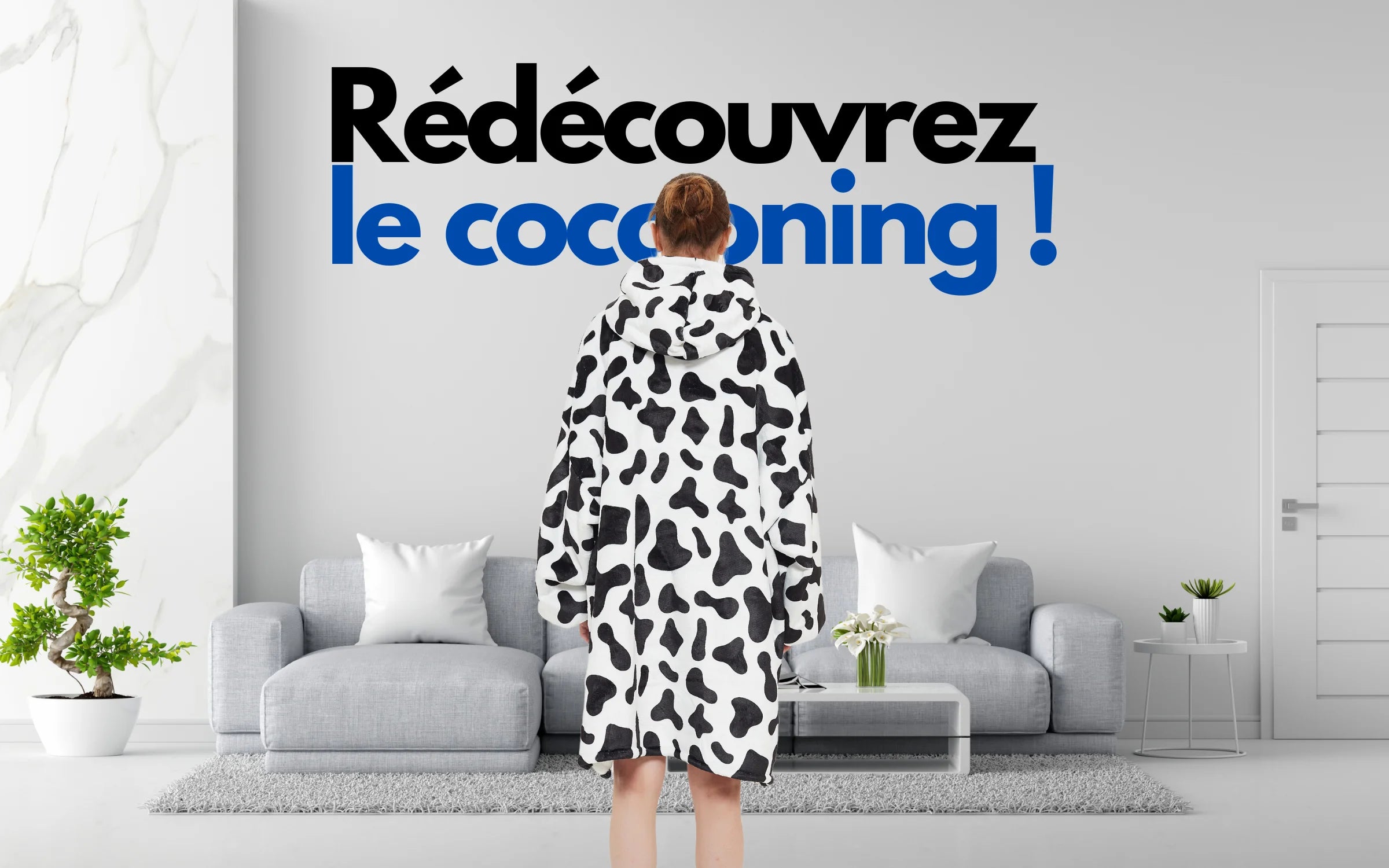 Charger la vidéo: Rédécouvrez le cocooning The Oversized Hoodie Vache