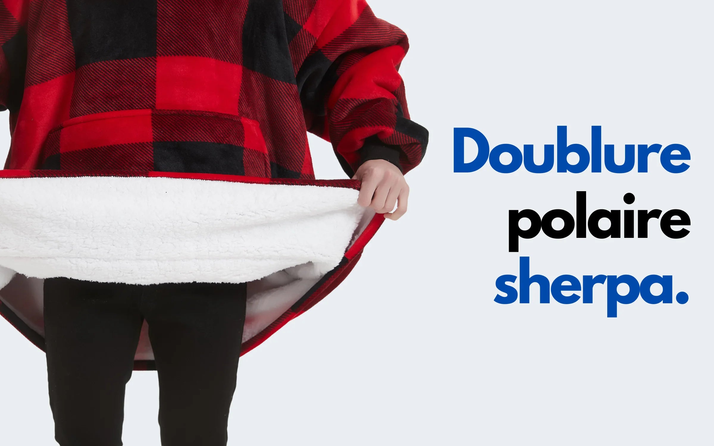 doublure polaire sherpa pull plaid écossais