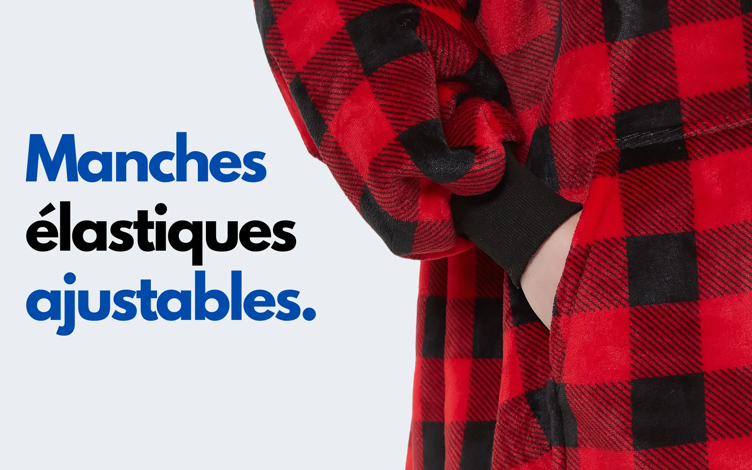 manches élastiques ajustables tartan écossais The Oversized Hoodie