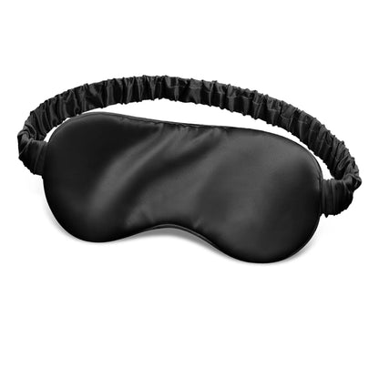masque de sommeil en soie noir