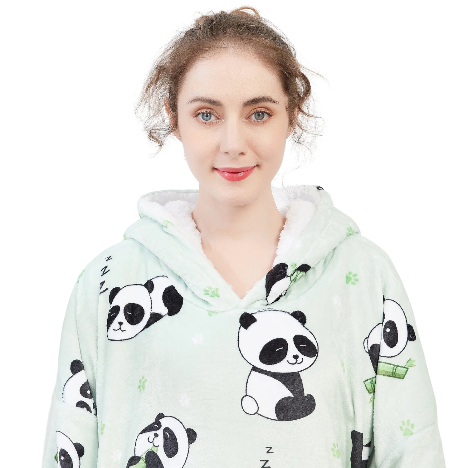 Batamanta Panda para Mujer, Sudadera Manta