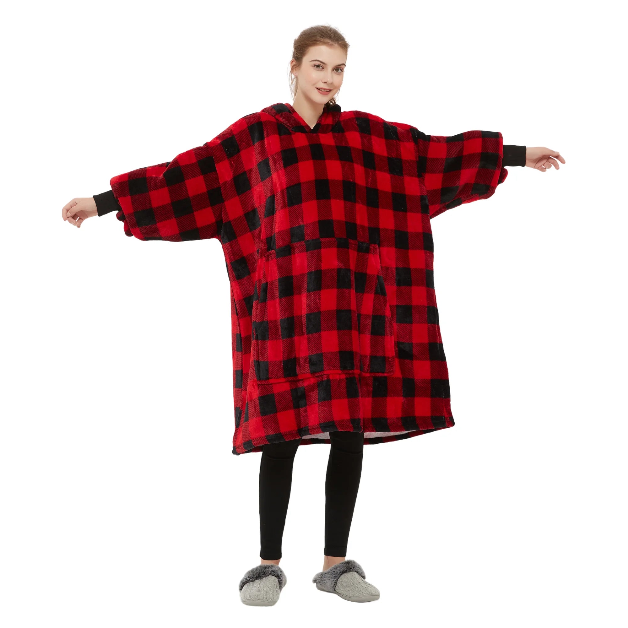 plaid pull tartan The Oversized Hoodie