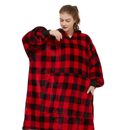 plaid sweat tartan The Oversized Hoodie