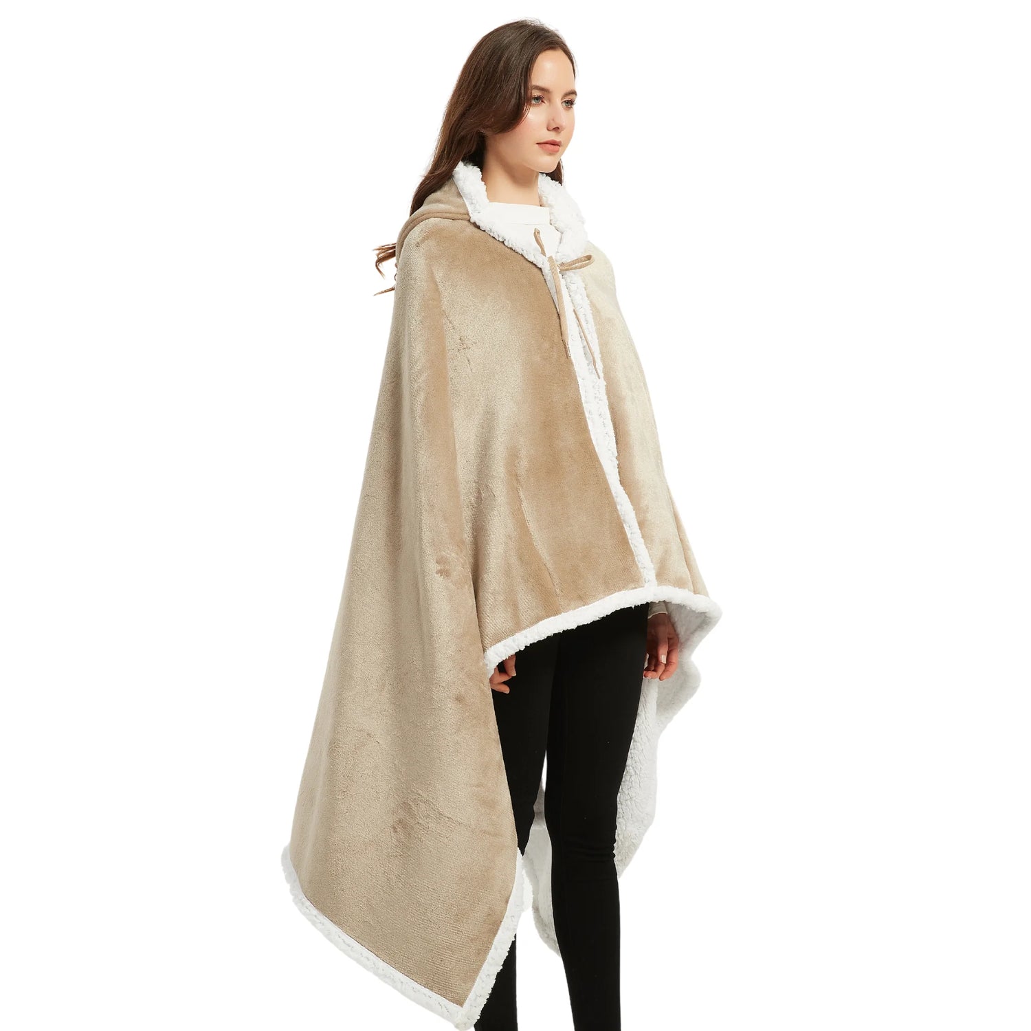 poncho beige The Oversized Hoodie