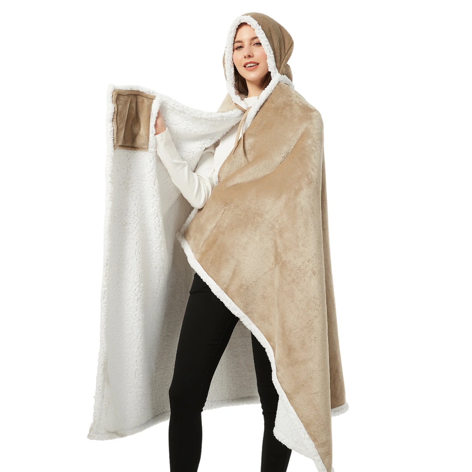 poncho femme beige The Oversized Hoodie