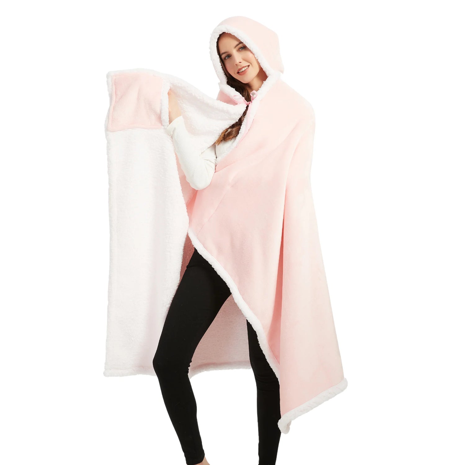poncho femme rose The Oversized Hoodie