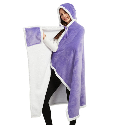 poncho femme violet The Oversized Hoodie
