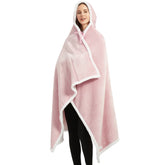 poncho plaid femme rose pastel The Oversized Hoodie