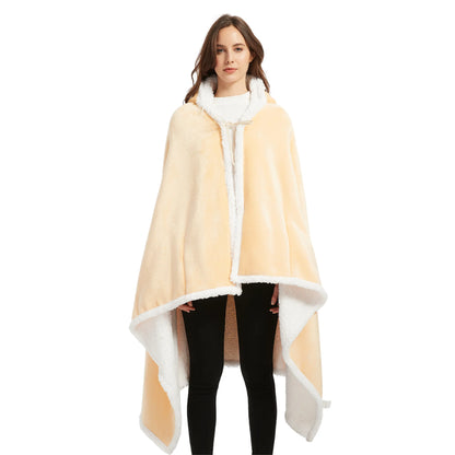poncho polaire femme jaune The Oversized Hoodie