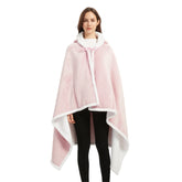 poncho polaire femme rose pastel The Oversized Hoodie