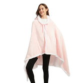 poncho polaire rose The Oversized Hoodie