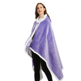 poncho polaire violet The Oversized Hoodie