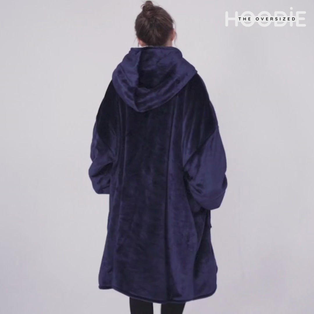 Navy hot sale oversized hoodie