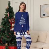 pyjama de noel femme avec pantalon Sapin Étoilé et Ours Polaire