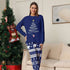 pyjama de noel femme bleu Sapin Étoilé et Ours Polaire
