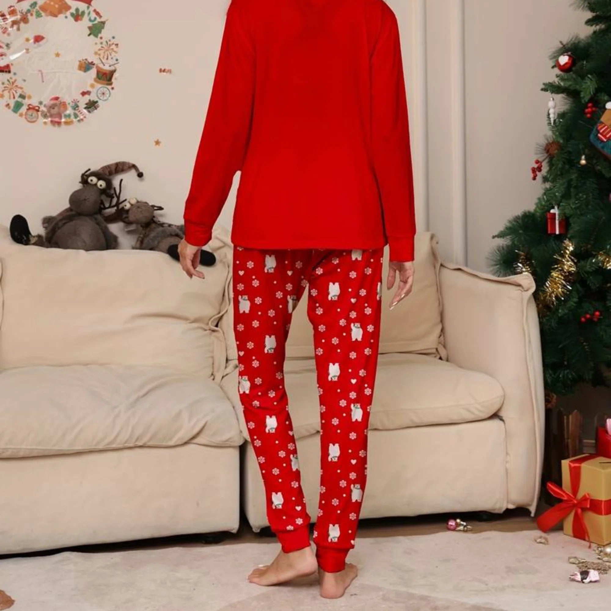 pyjama de noel femme chaud pour l&