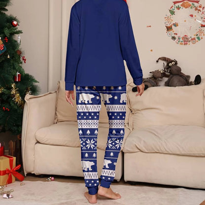 pyjama de noel femme motif Sapin Étoilé et Ours Polaire
