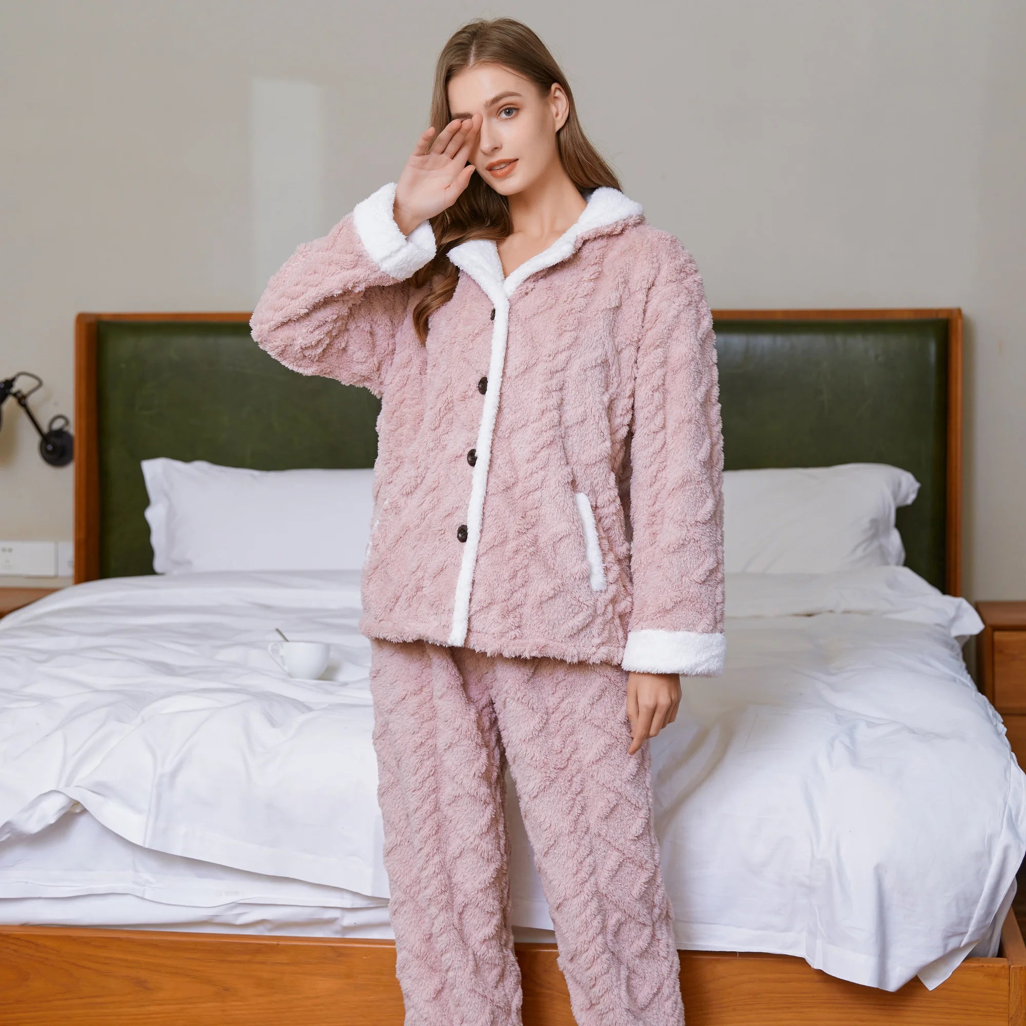 pyjama pilou pilou femme rose