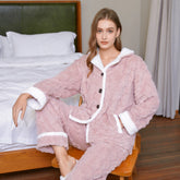 pyjama pilou pilou polaire rose