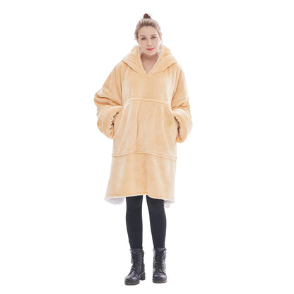 sweat plaid femme jaune The Oversized Hoodie