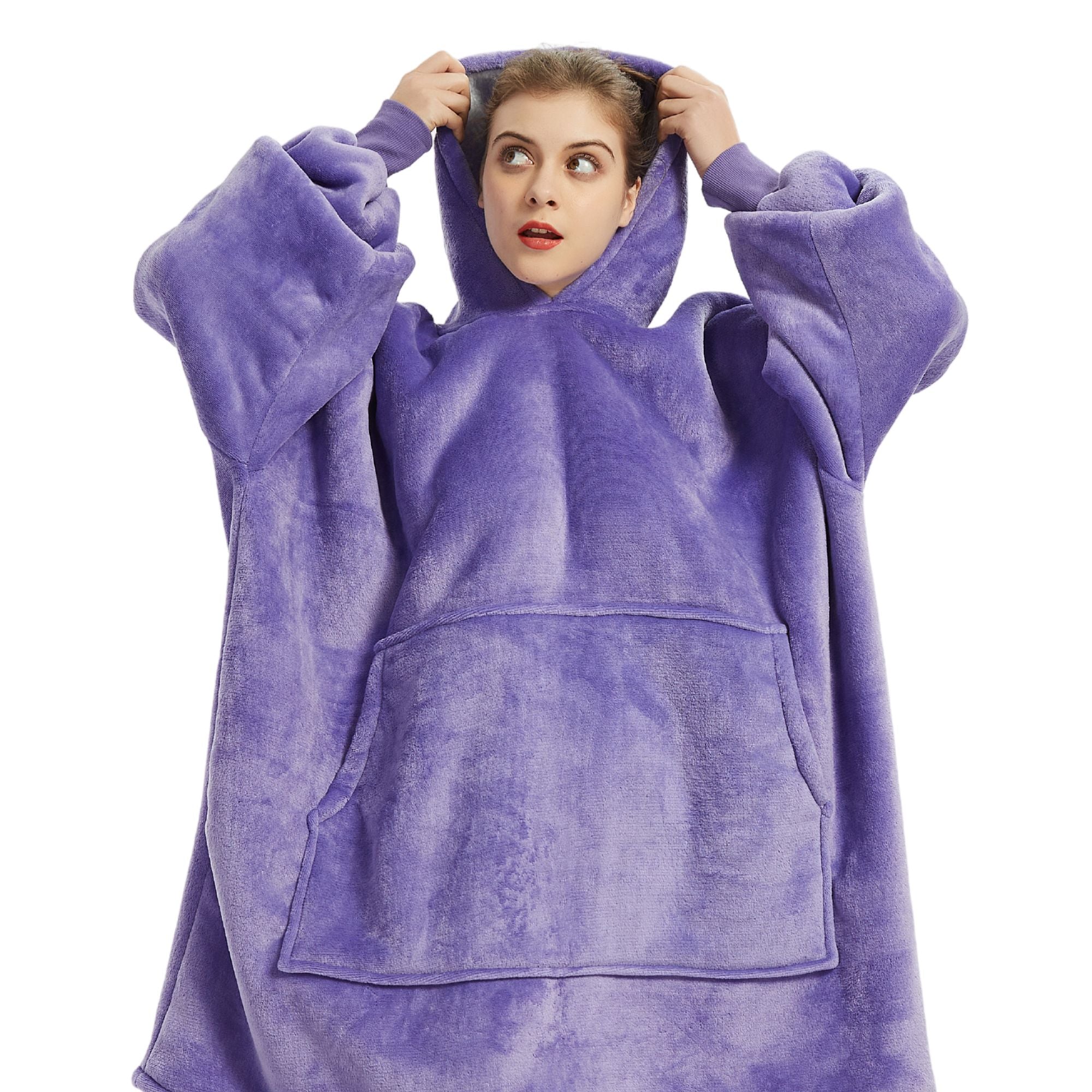 Purple blanket hoodie sale