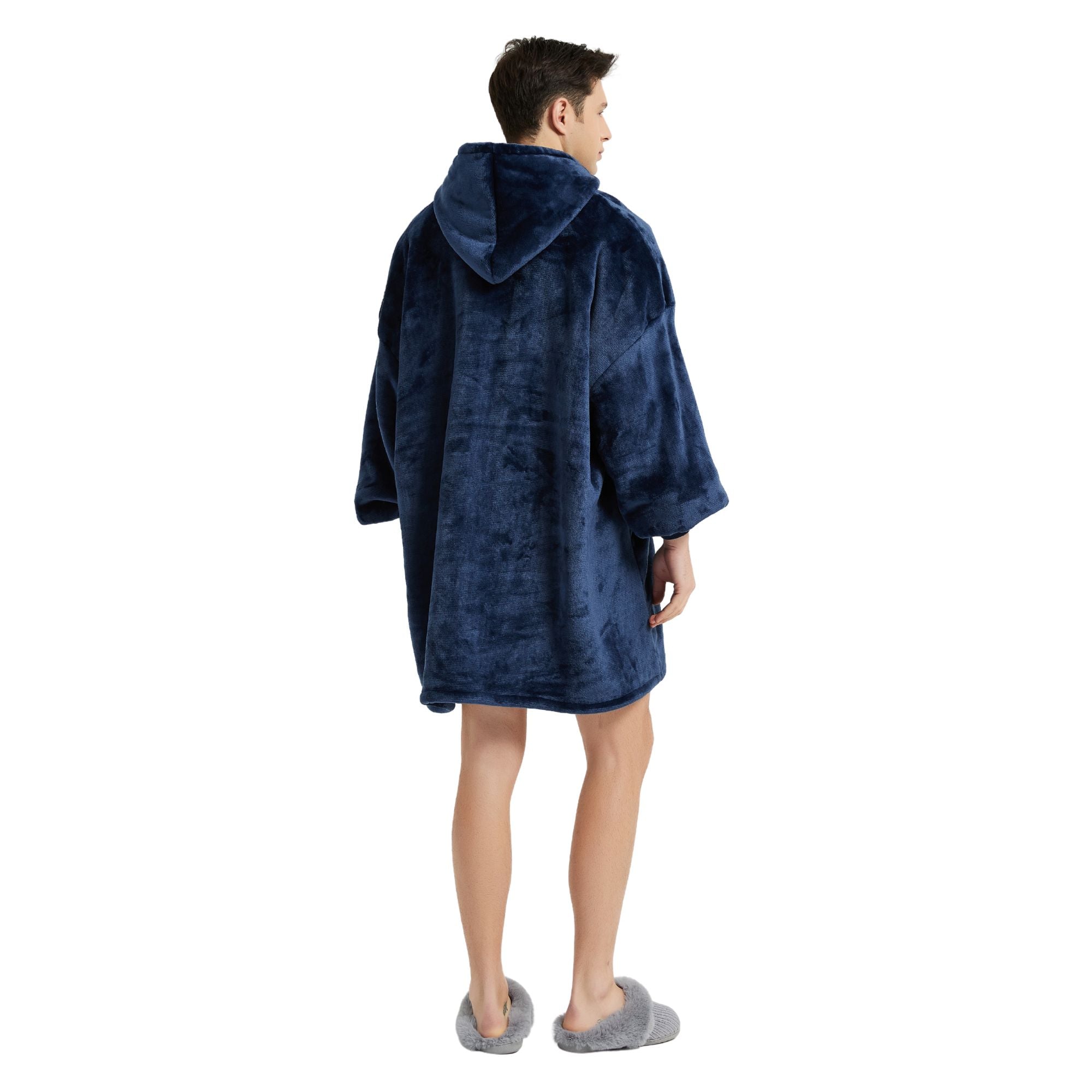 Pull Plaid Homme Bleu Sweat Polaire Géant adulte adolescent enfant The Oversized Hoodie 