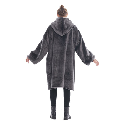 The Oversized Hoodie® femme long géant XL gris 