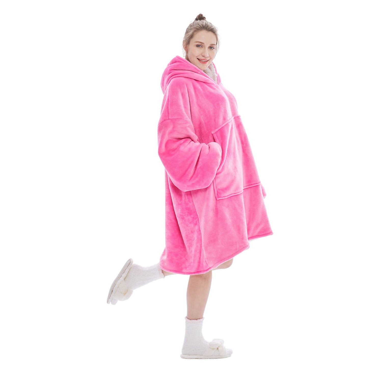 The Oversized Hoodie® fuchsia soft cosy comfy sweet 