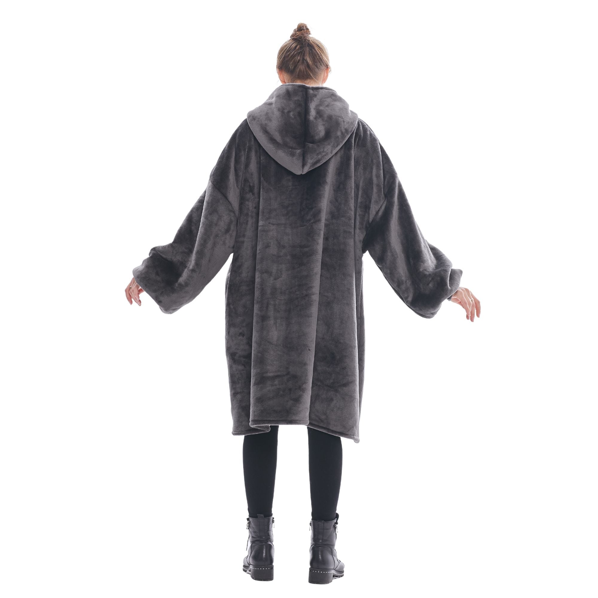 The Oversized Hoodie® grey woman soft cosy comfy sweet 