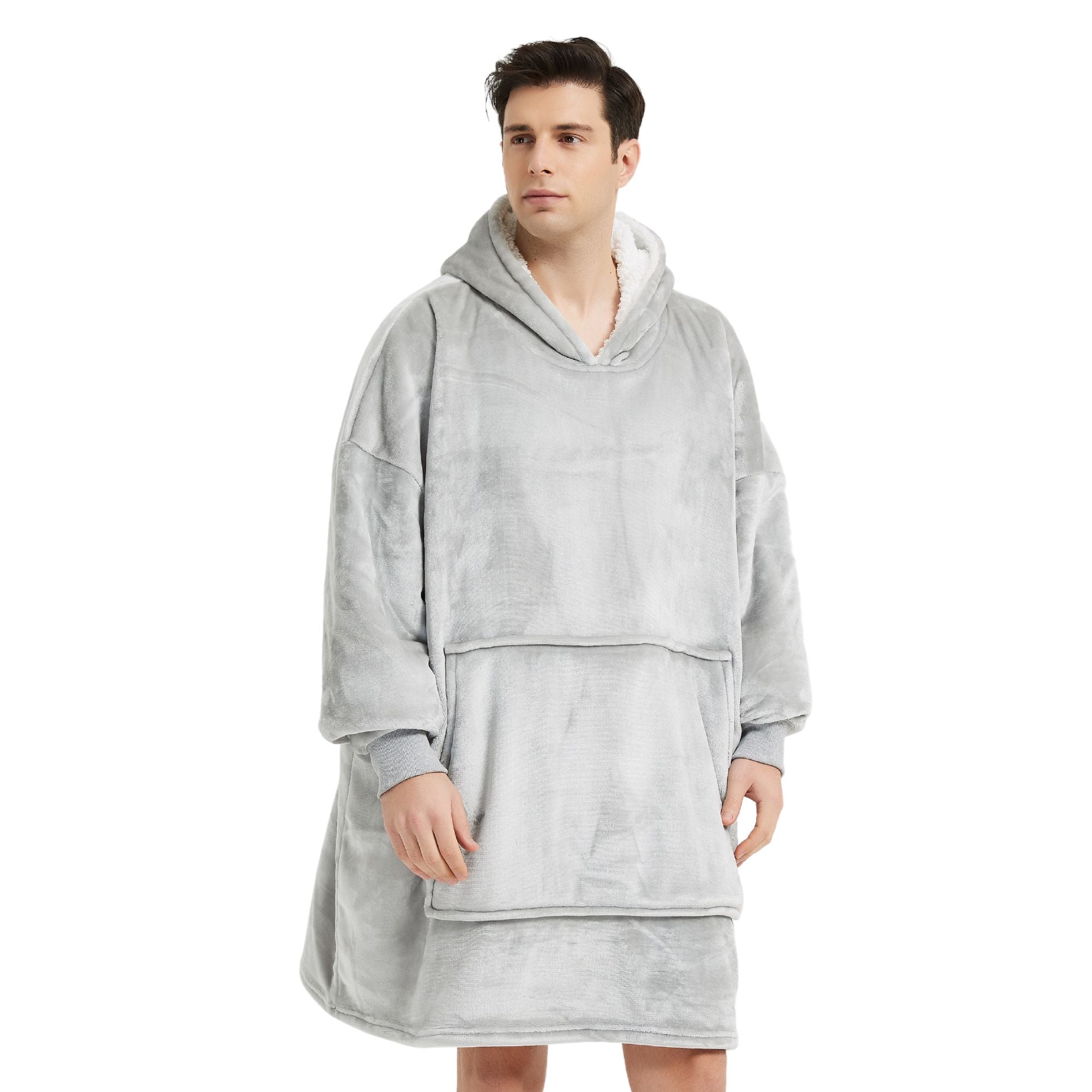 The Oversized Hoodie® gris clair homme meilleure qualité au monde France 