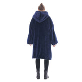The Oversized Hoodie® navy blue woman soft cosy comfy sweet 