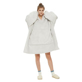 The Oversized Hoodie® woman giant large size long XL XXL thick silver 